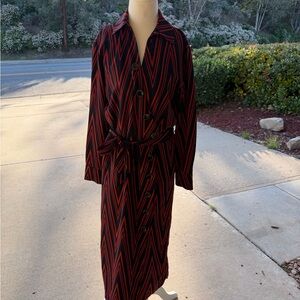 Topshop Black and Red Long Sleeve Dress